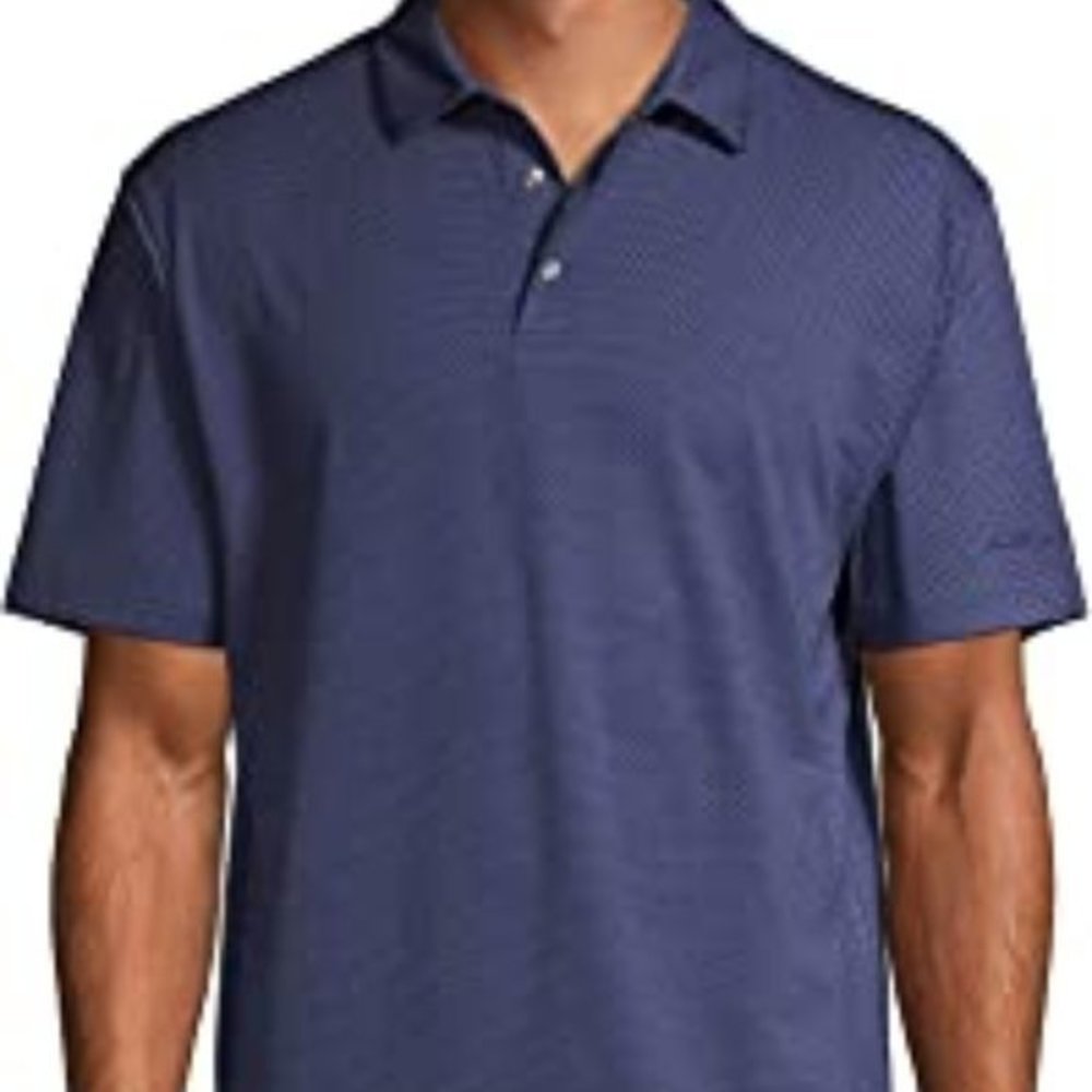 Ben Hogan Navy Blue‎ Striped Men's Golf Polo Size Large